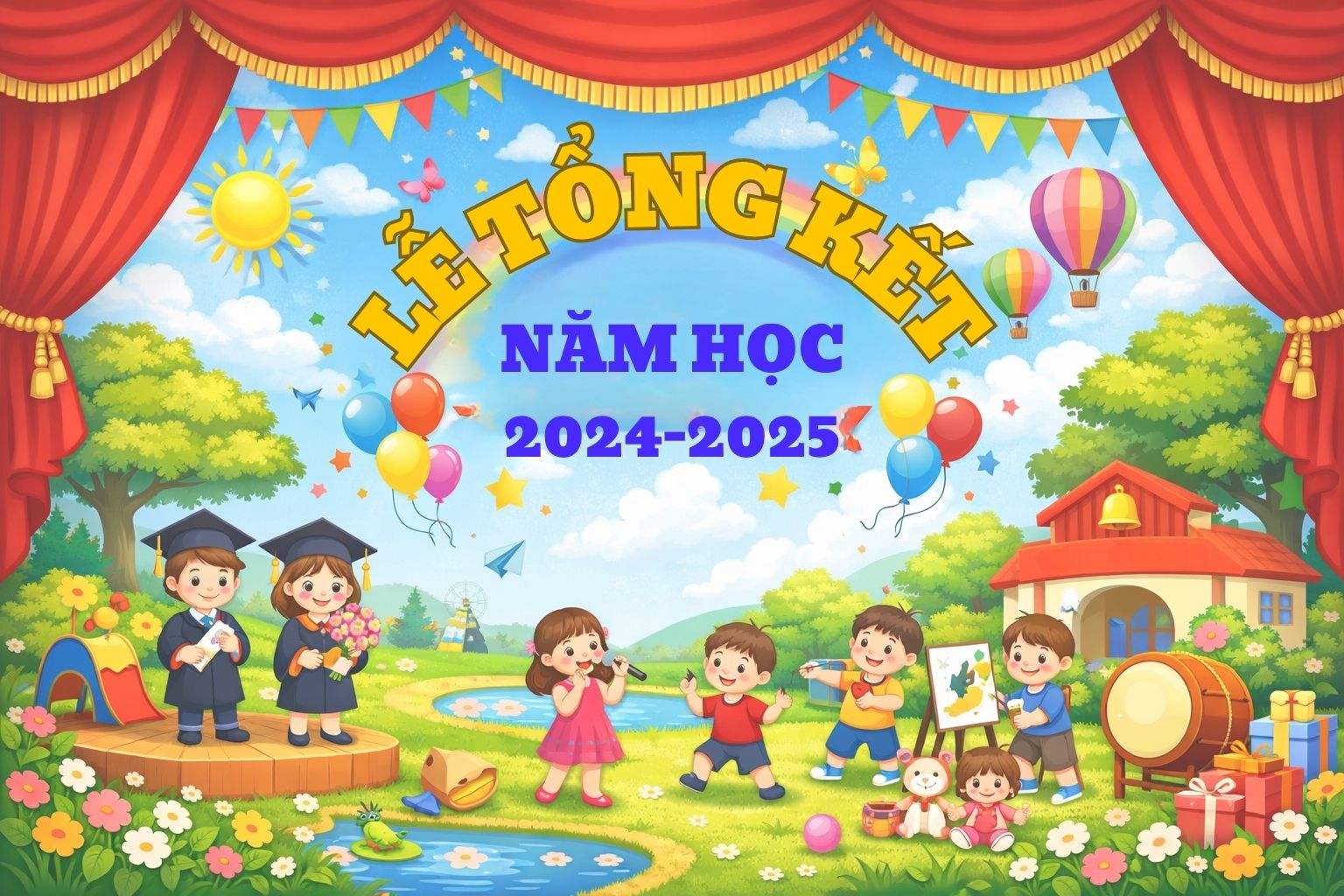 LỄ TỔNG KẾT VÀ TRI ÂN CỦA CÁC BÉ LỚP LÁ 2024-2025