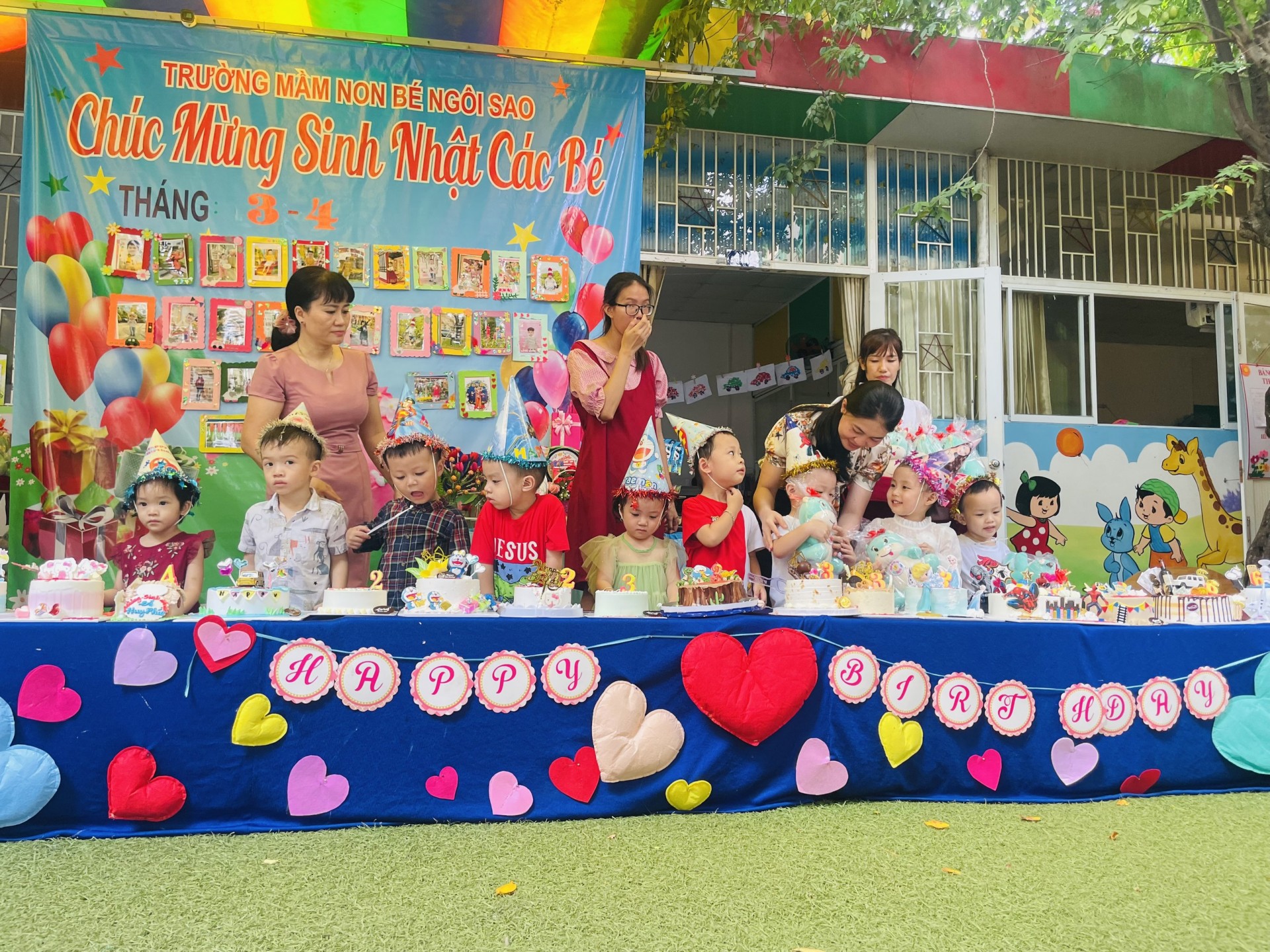 MỪNG SINH NHẬT CÔ VÀ CÁC BÉ THÁNG 3 VÀ THÁNG 4