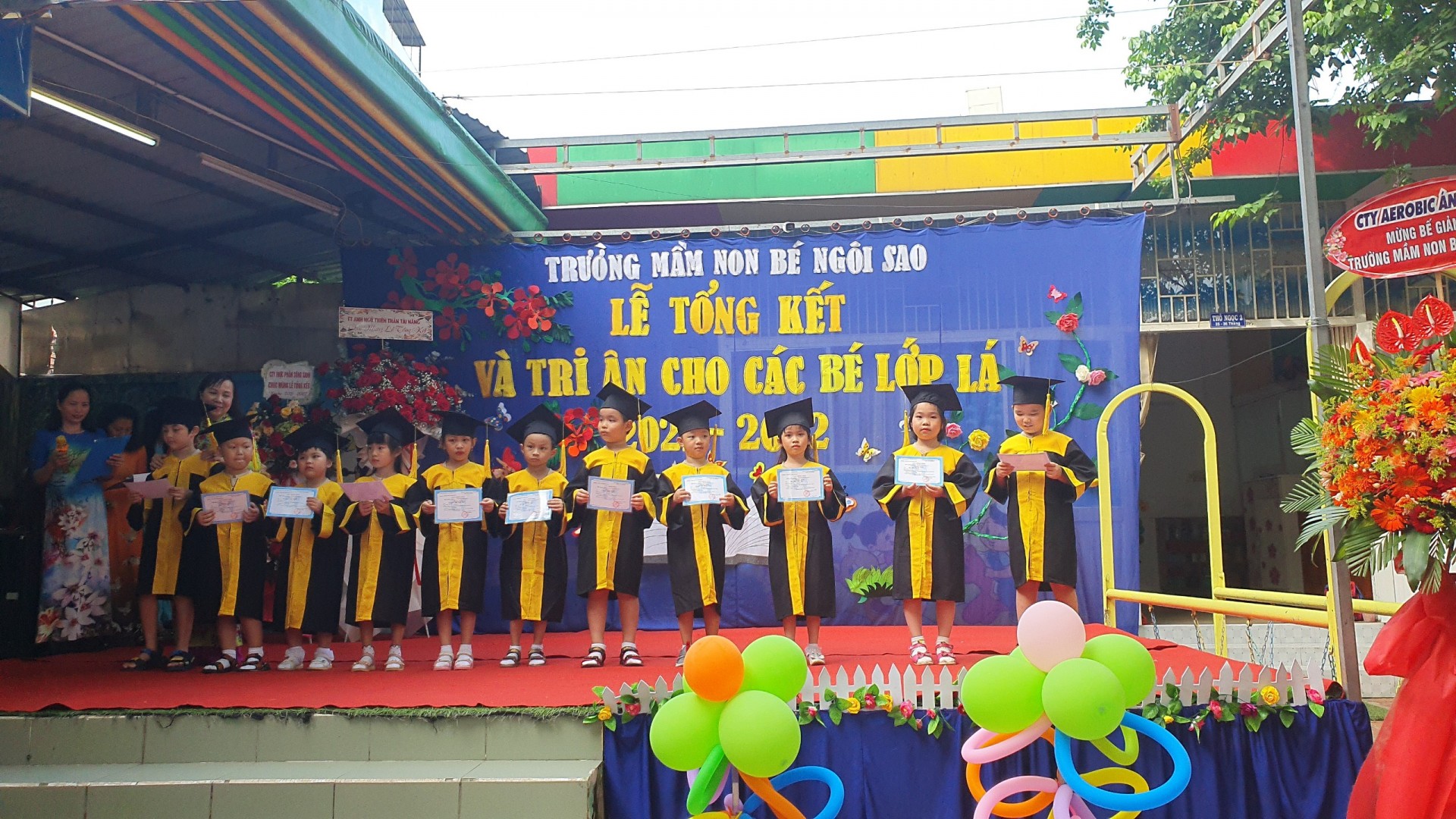 LỄ TỔNG KẾT VÀ TRI ÂN CỦA CÁC BÉ LỚP LÁ NĂM 2021-2022