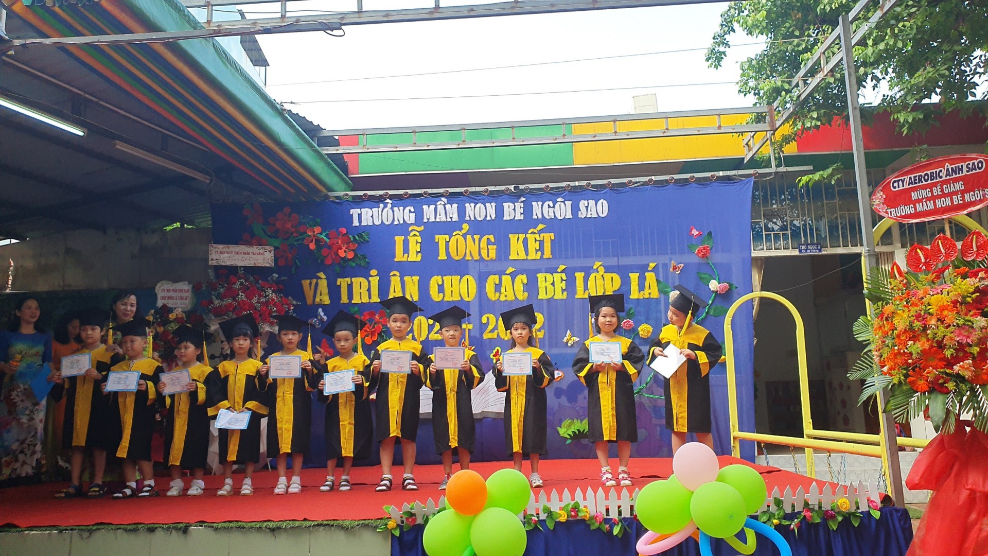 LỄ TỔNG KẾT VÀ TRI ÂN CỦA CÁC BÉ LỚP LÁ NĂM 2021-2022