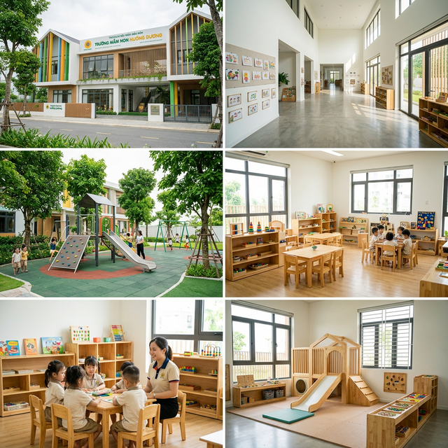 Trường Mầm Non Bé Ngôi Sao Nâng Cấp Cơ Sở Vật Chất Hiện Đại