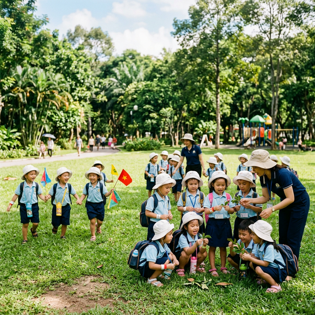 Bé Ngôi Sao Dã Ngoại Khám Phá Thiên Nhiên Mùa Xuân 2025